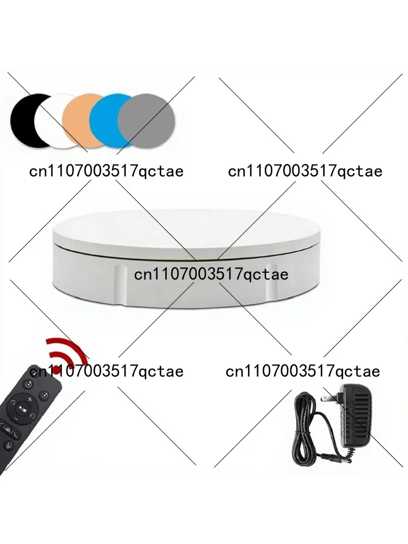 30CM Electric Rotating Display Stand Remote Control Turntable Photography Rotary Platform 150KG Load 20-60S/R Speed Adjustable