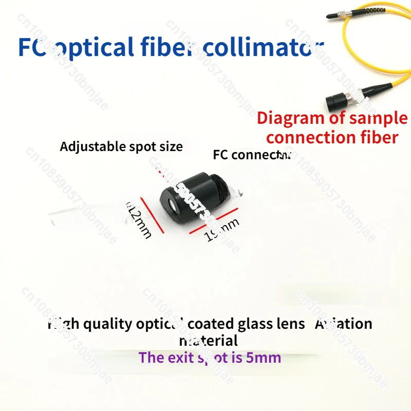 

FC interface fiber laser collimator laser fiber collimator aspheric fiber collimator FC lens