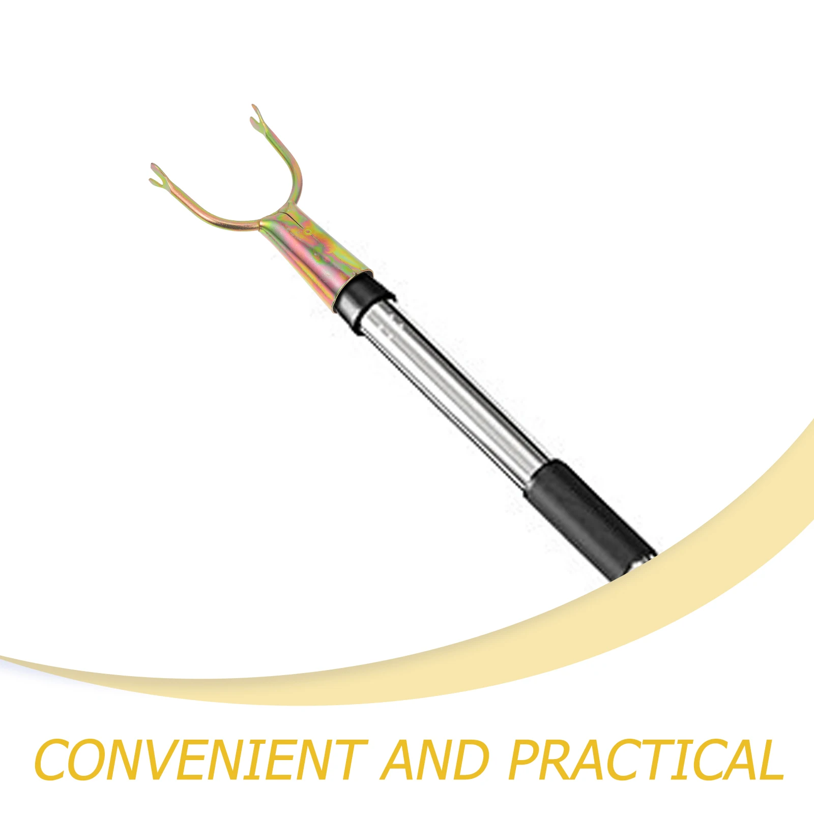 

Sturdy Iron Clothes Rod Fork Replacement Head Rust-Resistant Clothing Hanging Tool Balcony Clothes Pole Connector
