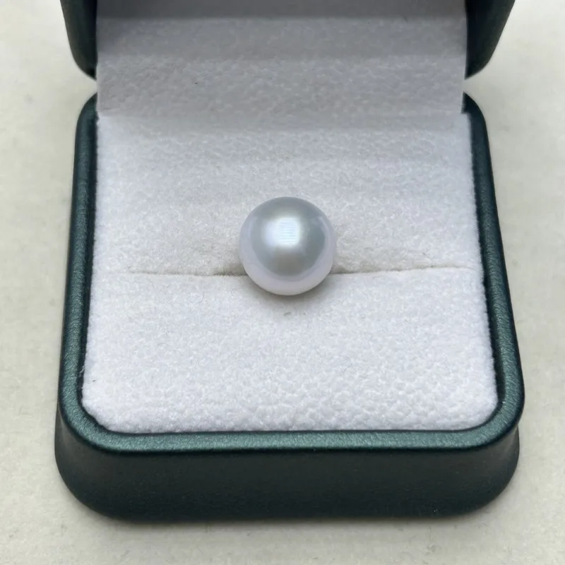 

White Cultured 11-12mm Sea Loose Pearl Making Earrings Pendants for Women Classic 925 Sterling Silver Jewelry Stud Earrings