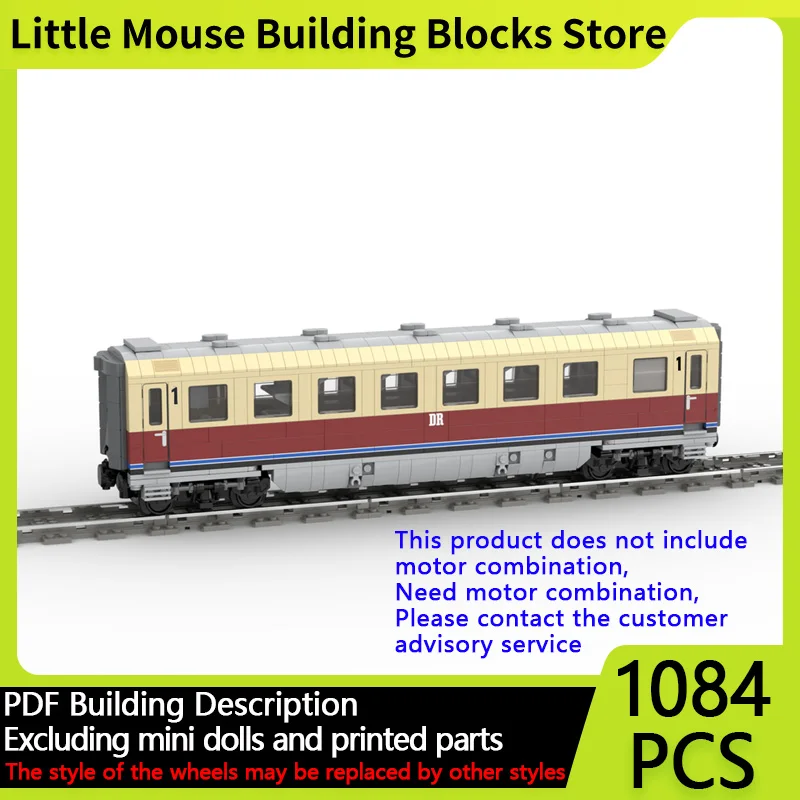 

City Car Model MOC Building Bricks Highspeed Train VT18.16.10 Modular Technology Gifts Holiday Assemble Children Toys Suit