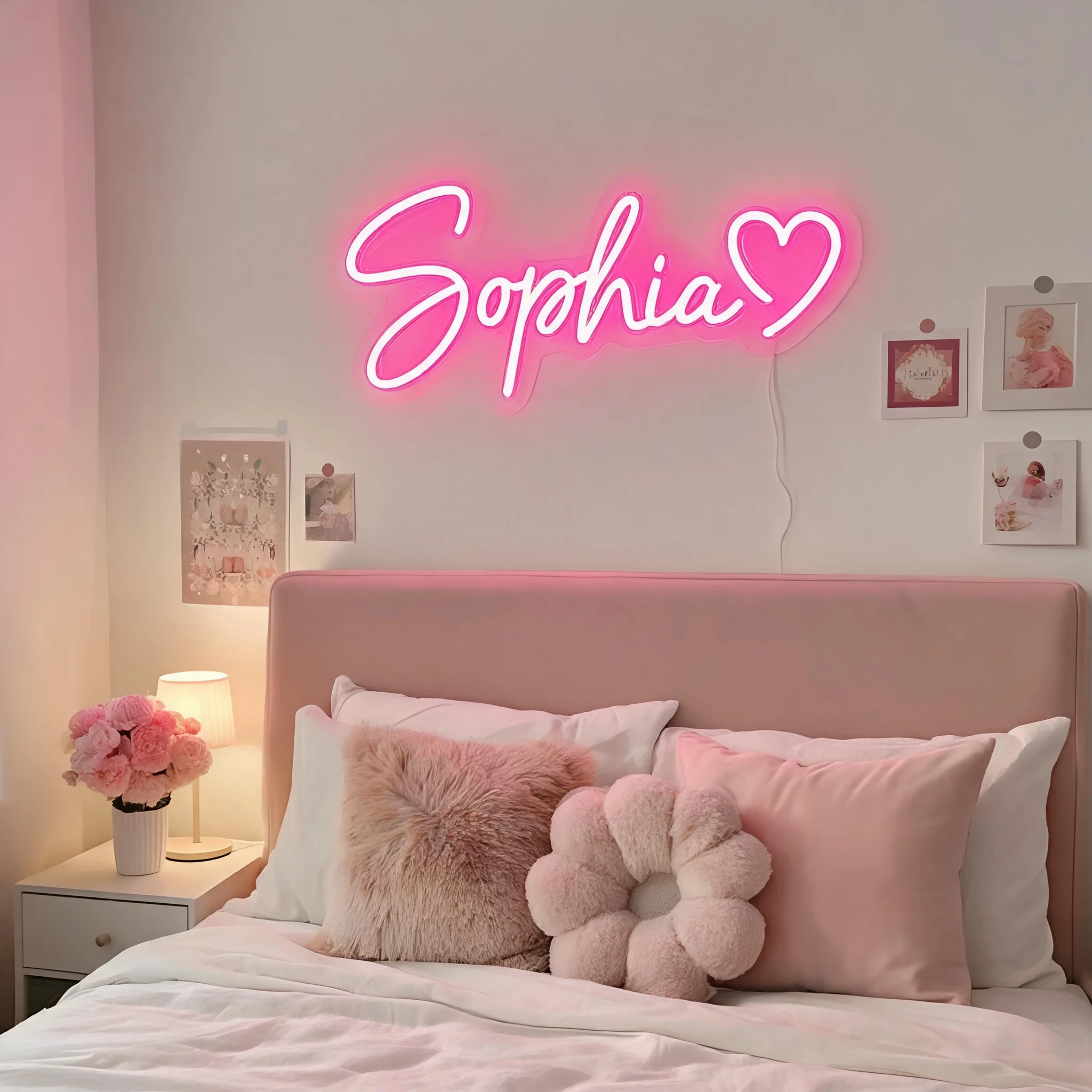 Custom Neon Name Sign Personalized Neon Sign for Kid Bedroom Baptism Party Home Wall Decor Light Birthday Lights