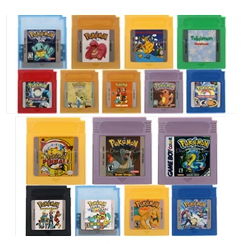 

16-битный картридж для игровой консоли GBC Game Card Pokemon Orange Kaizo Adventur Cock Trading Prism Bronz Brown Team Rocket Puzzle