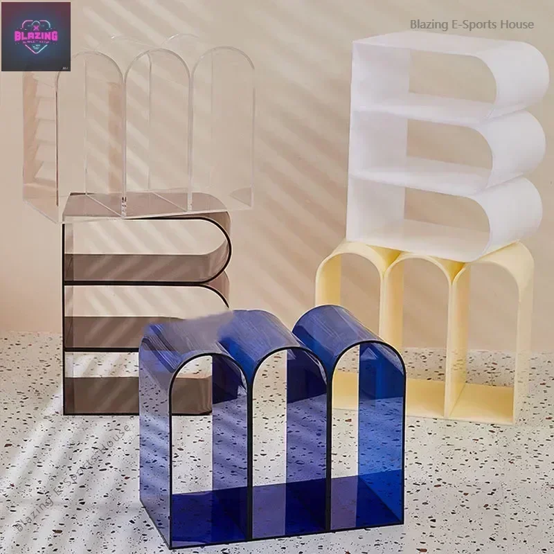Three-layer Bookshelf Acrylic Magazine Rack Book Storage Rack