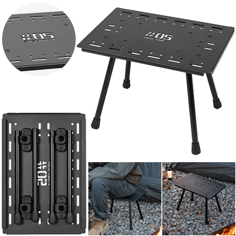 

High Load-Bearing Mazar Aluminum Alloy Portable Folding Table Lightweight Expanded Foldable Camp Table for Indoor Outdoor