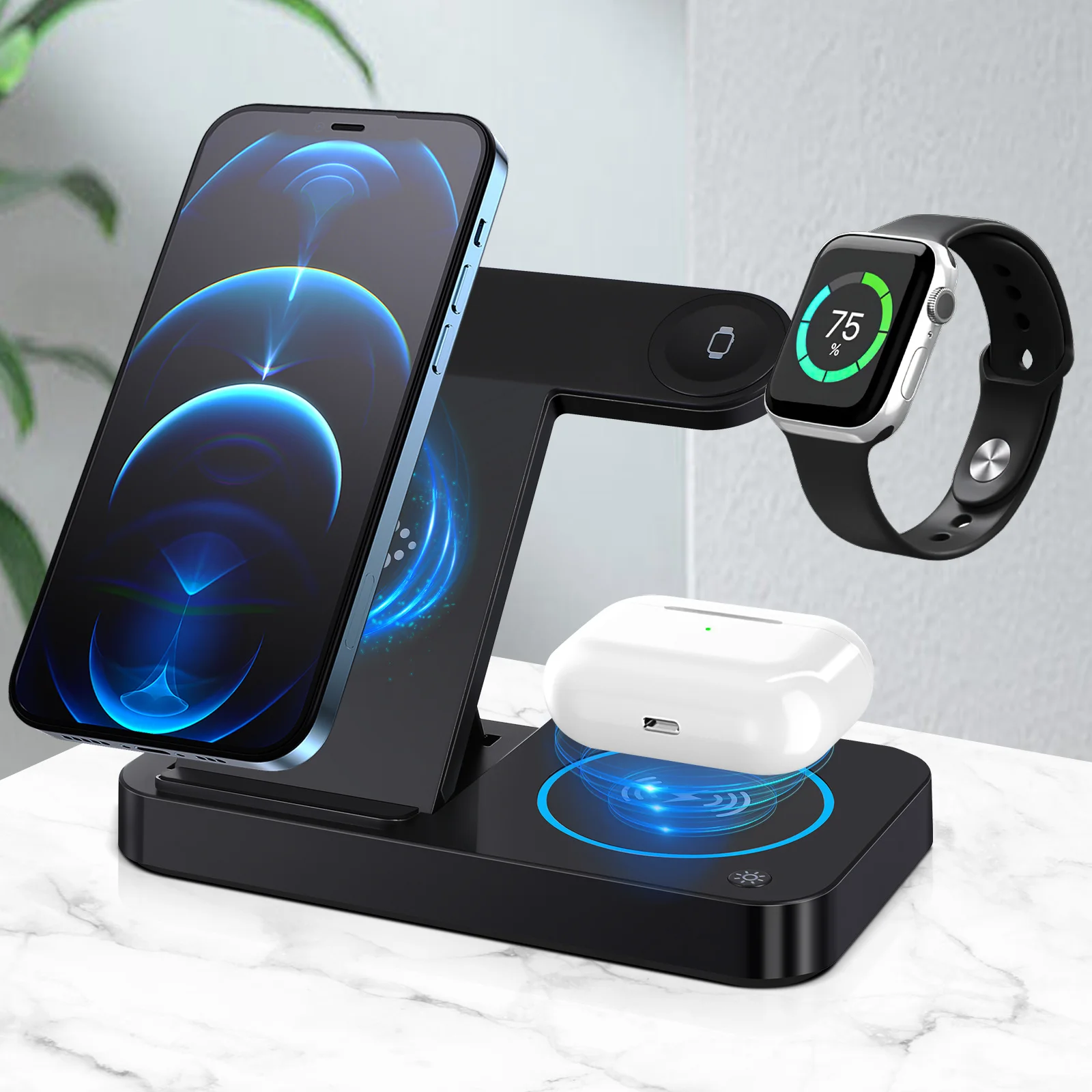

Wireless Stand 3-in-1 Foldable Charging Dock for Multifunctional Wireless Charging Station