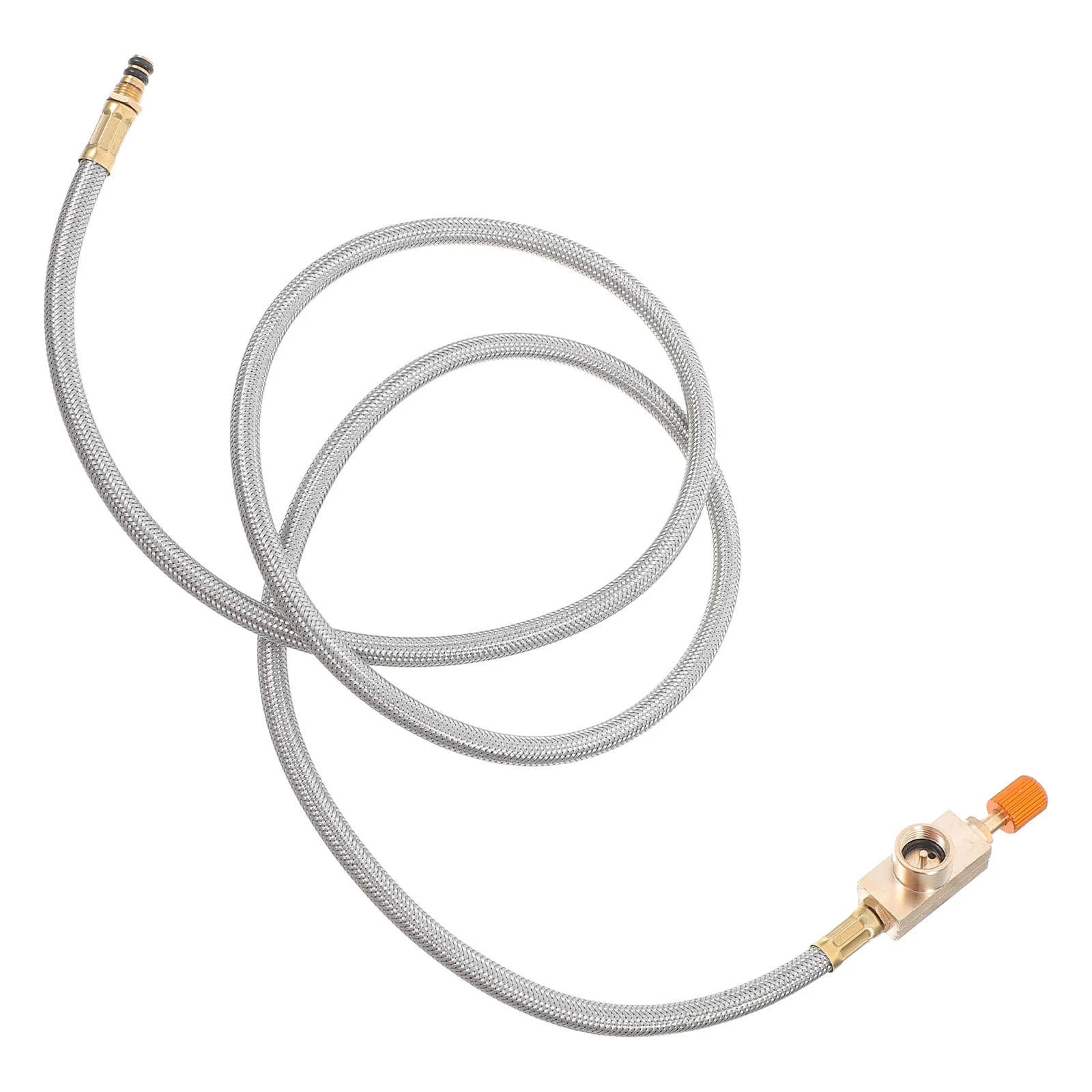 

1pcs Outdoor Stove Gas Hose Extension Camping Fireplace Tubing Accessories Supply Burner Connection Portable Extended Stable BBQ