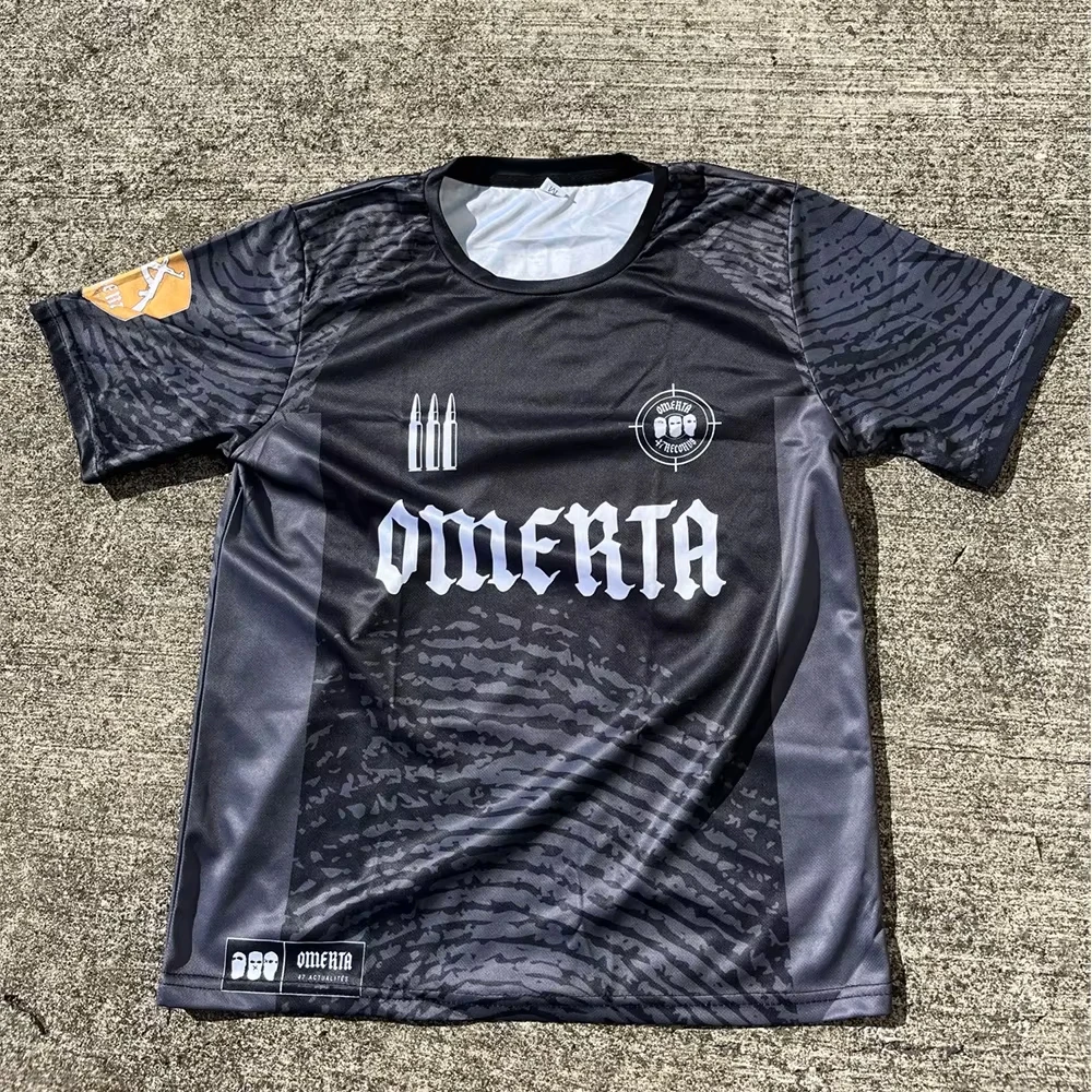 Omerta 47 Boxing Jersey Summer Outdoor Sports T-shirts Hip Hop Oversized Streetwear Fighting Fans Tops Breathable Gym T-shirt image 5
