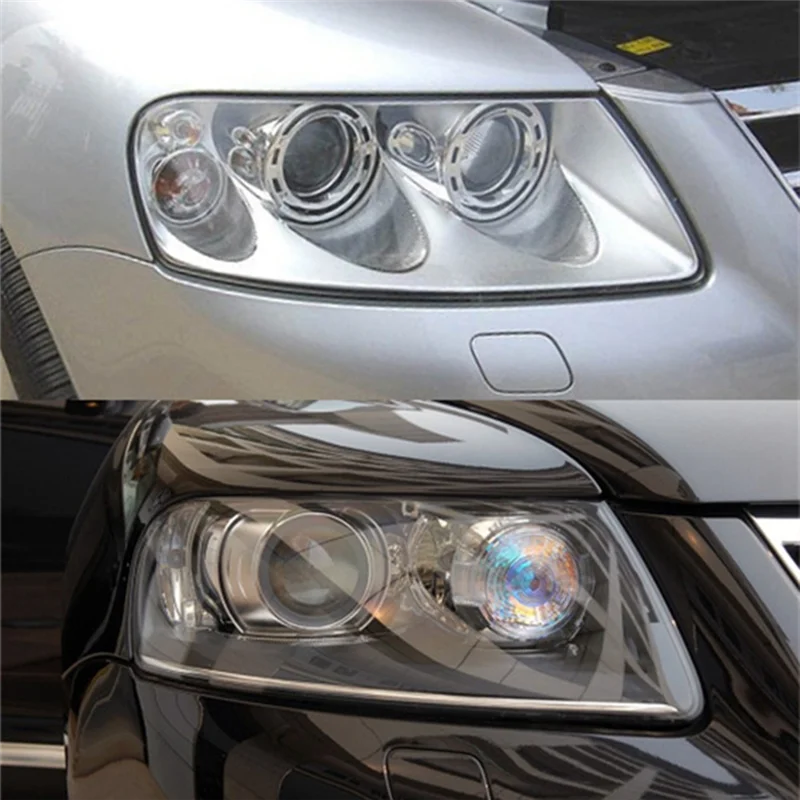 

A77T-Car Front Headlight Shell Lens Cover Lampshade For VW Touareg 2003 2004 2005 2006 Headlamp Transparent Shell