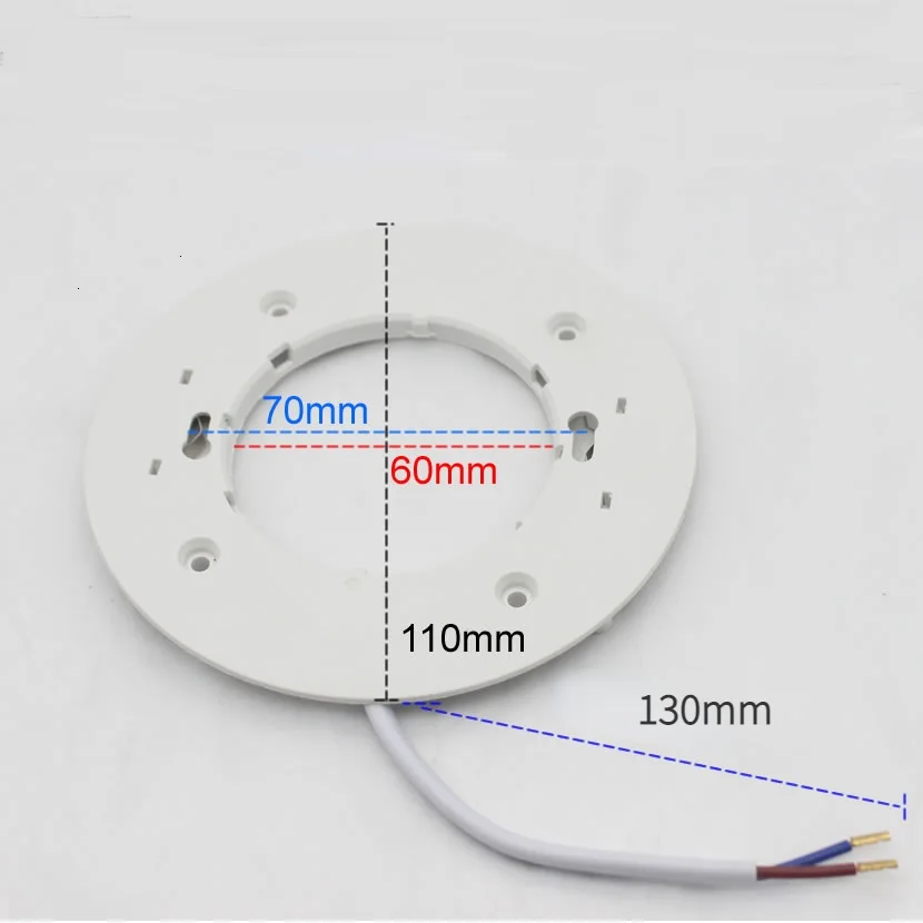 GX53 GX70 Light Base Socket Lamp Bulb Holder Connector PBT Flame Resistant Material Surface Mount Cabinet Showcase Showroom