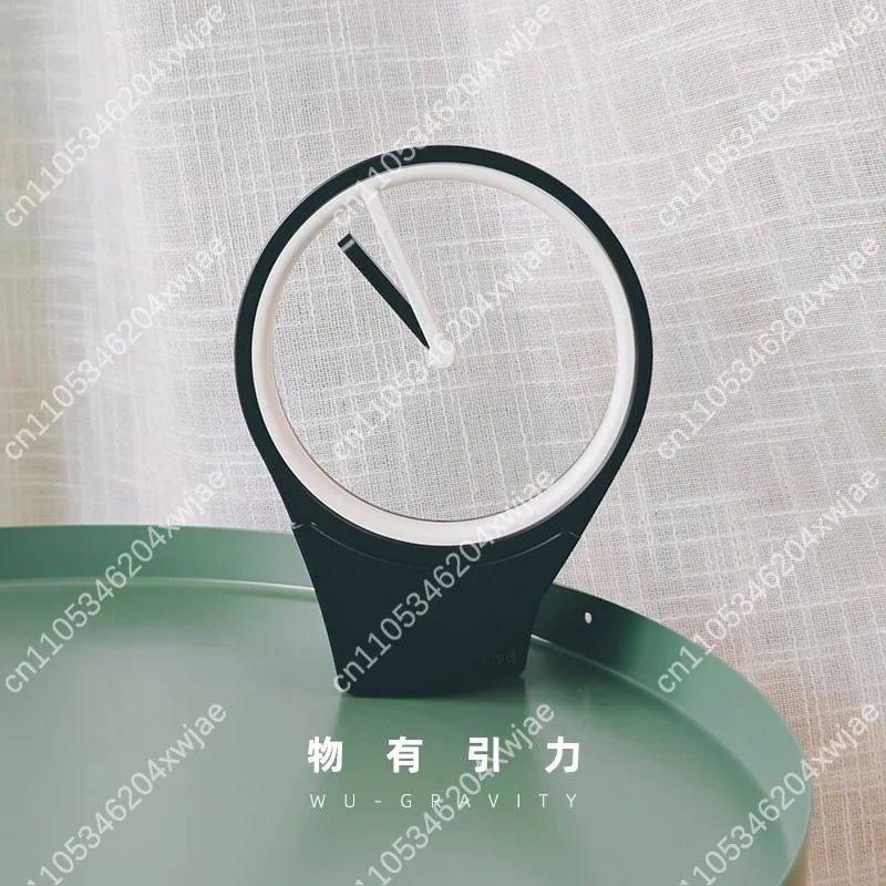 Levitating Table Clock Magnetic Suspension Floating Desk Clock No Dial Modern Simple Stylish Ornament for Office Home Decor Gift