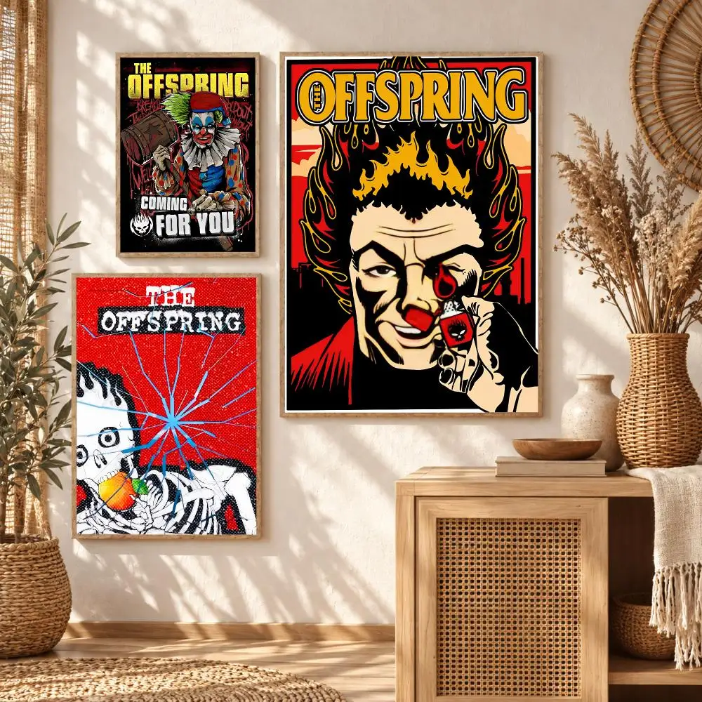 Alternative Rock Band O-The Offspring Poster Premium Modern Waterproof Wall Art Pictures for Bedroom Living Room Bar Decor