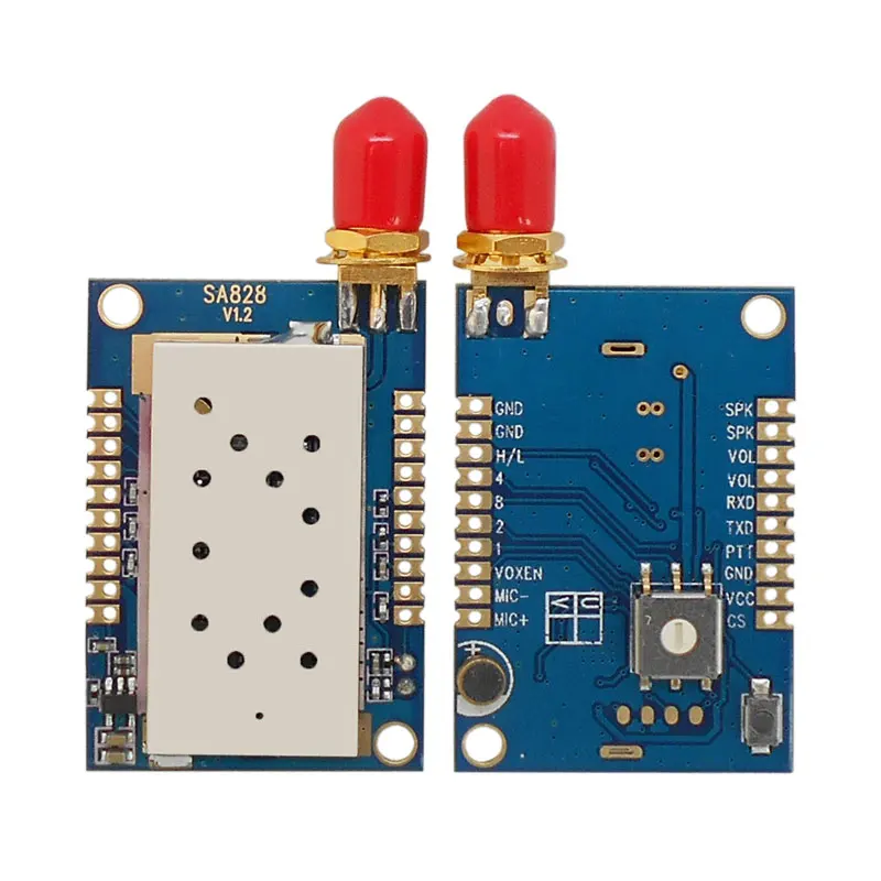 4 jogos/lote sa828 3 km tudo-em-um walkie-talkie módulo 500 mw | 1 w walkie-talkie módulo uhf vhf longa distância walkie-talkies