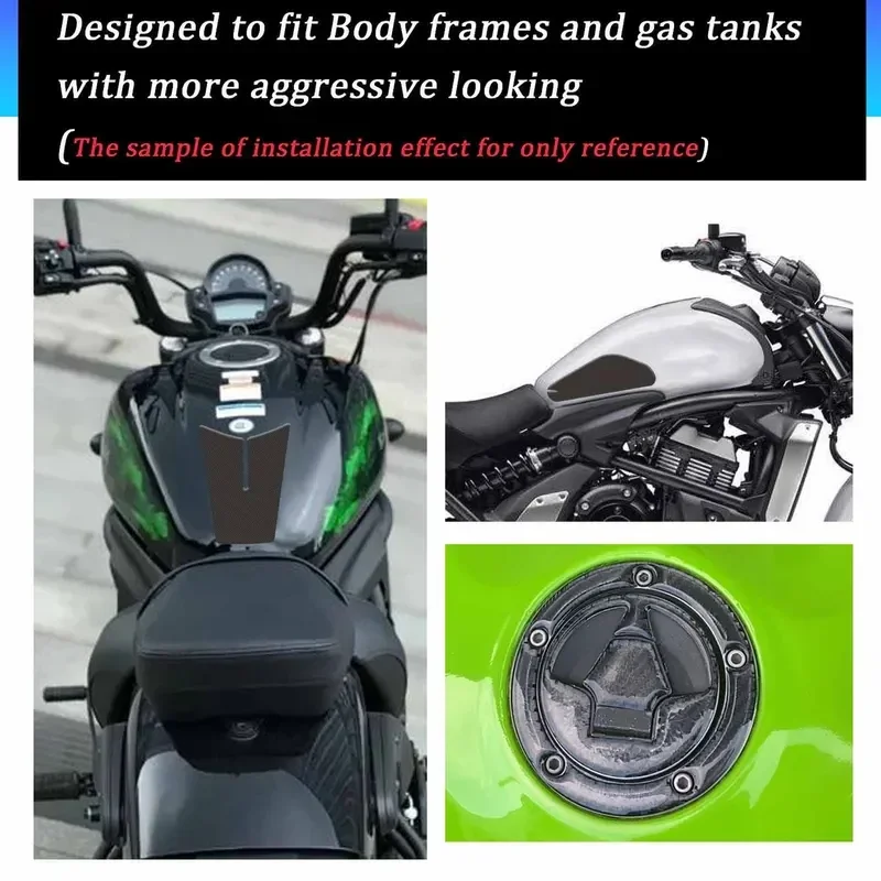 For Kawasaki  S 650 Vn650 Motorcycle StickersVulcan-S Vulcan , Gas Fuel Kit, Knee Protector, Tank Pad, Boot Grips