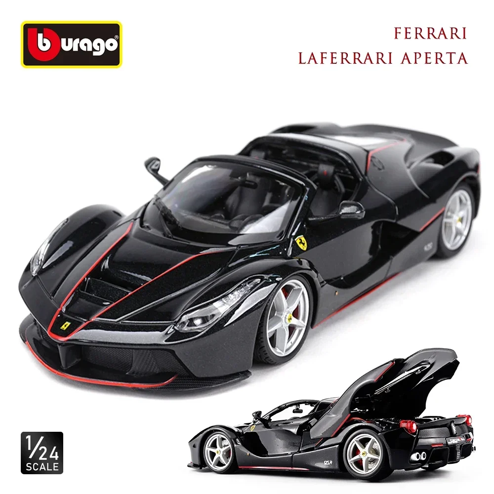 Bburago 1:24 Ferrari Laferrari Aperta Refined Version Sports Car Static Simulation Die Cast Vehicles Collectible Model Car Toys