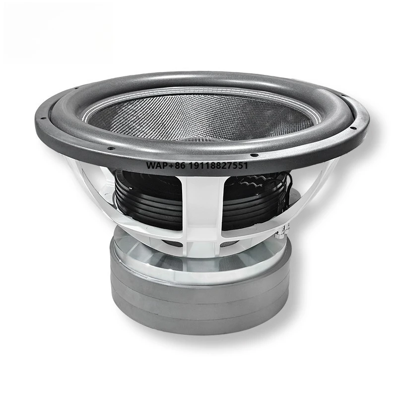 18 Inch Subwoofer 4500W RMS Dual 2 Ohm Aluminum Basket   5Inch BAVC Voice Coil  4 Layer Damper  Car Audio Speaker