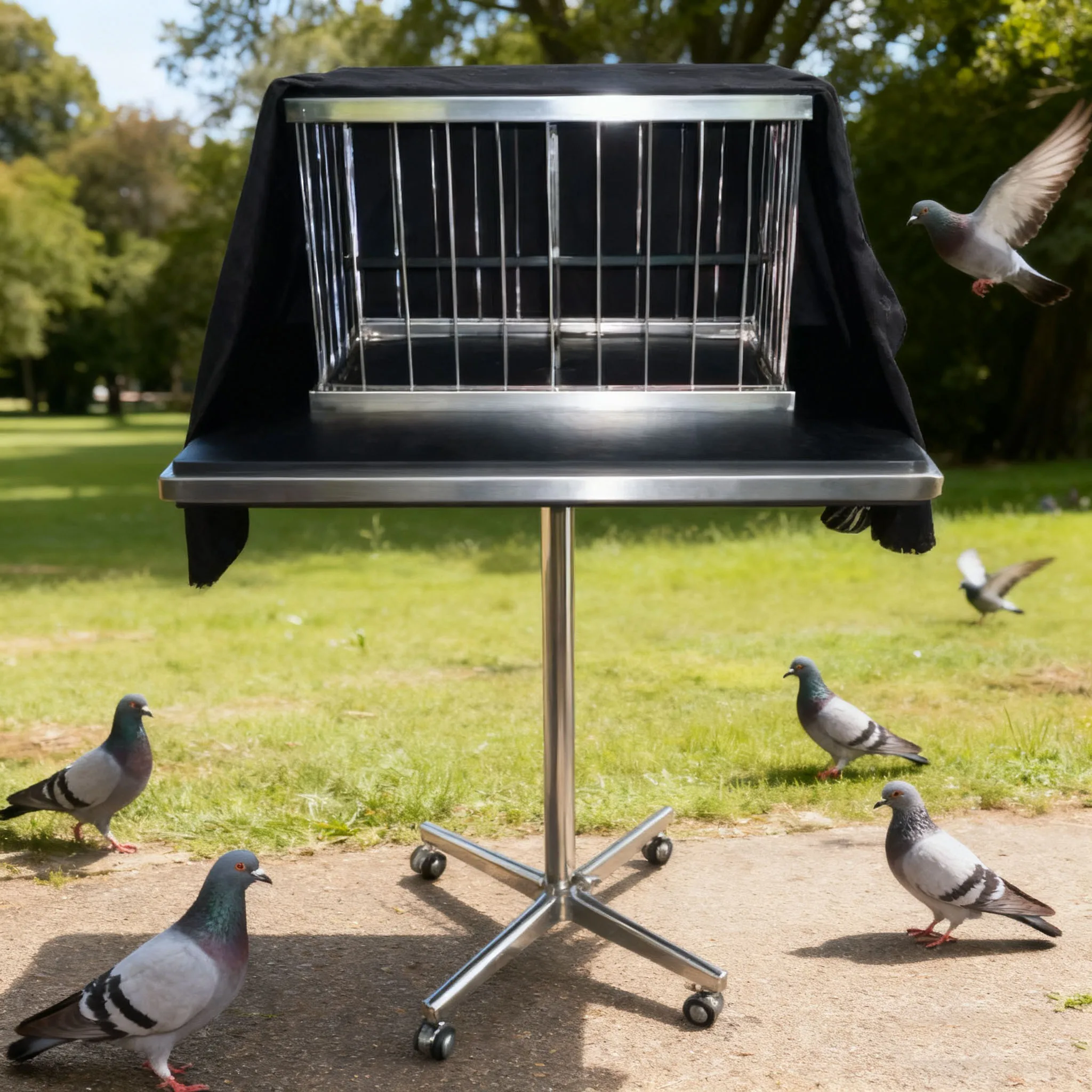 Remote Control 3 in 1 Vanishing Dove Cage  Magic Illusion Prop for Stage Performance and Party Games Professional