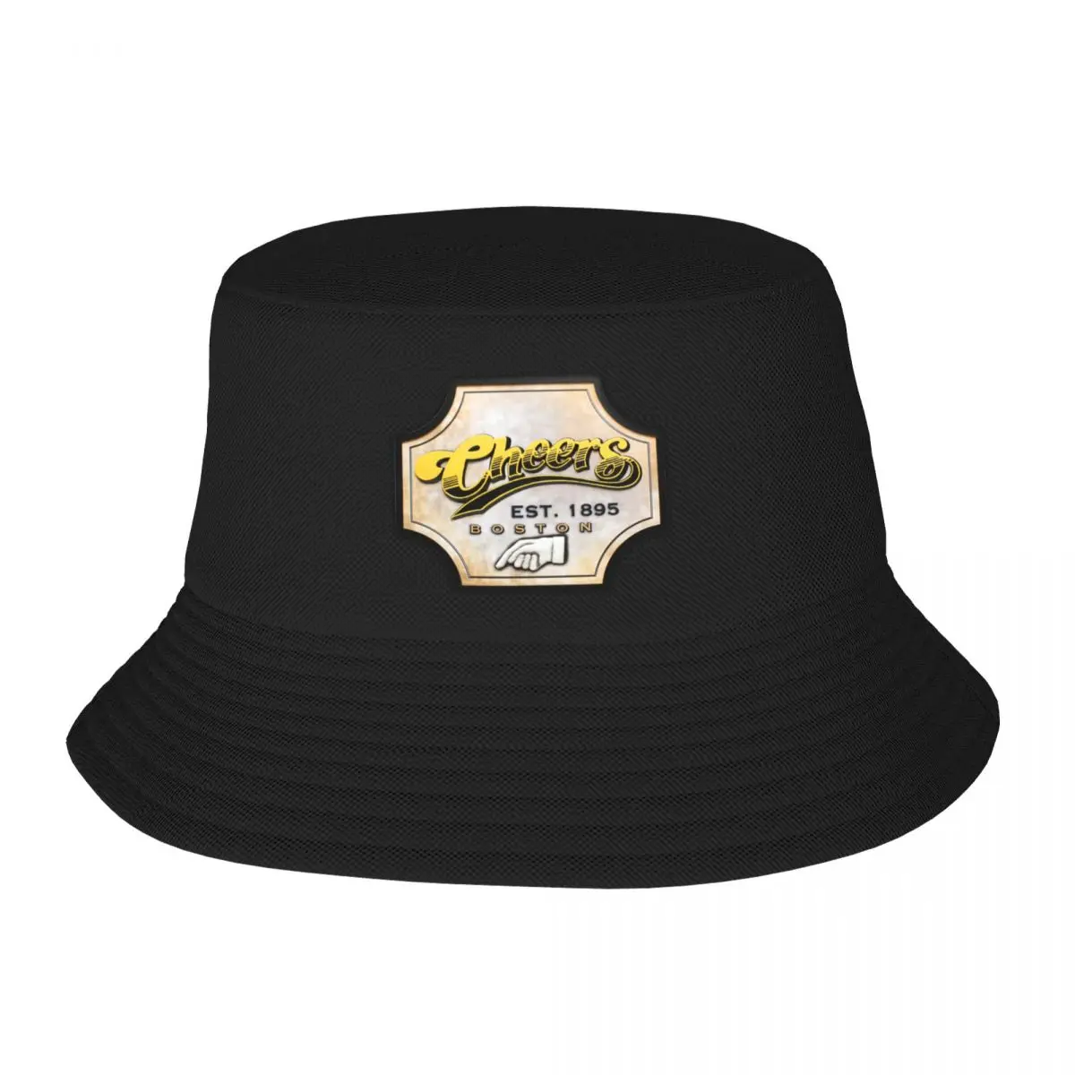 Cheers (Entrance sign, est. 1895) Bucket Hat custom Hat sun hat New Hats Woman Men's