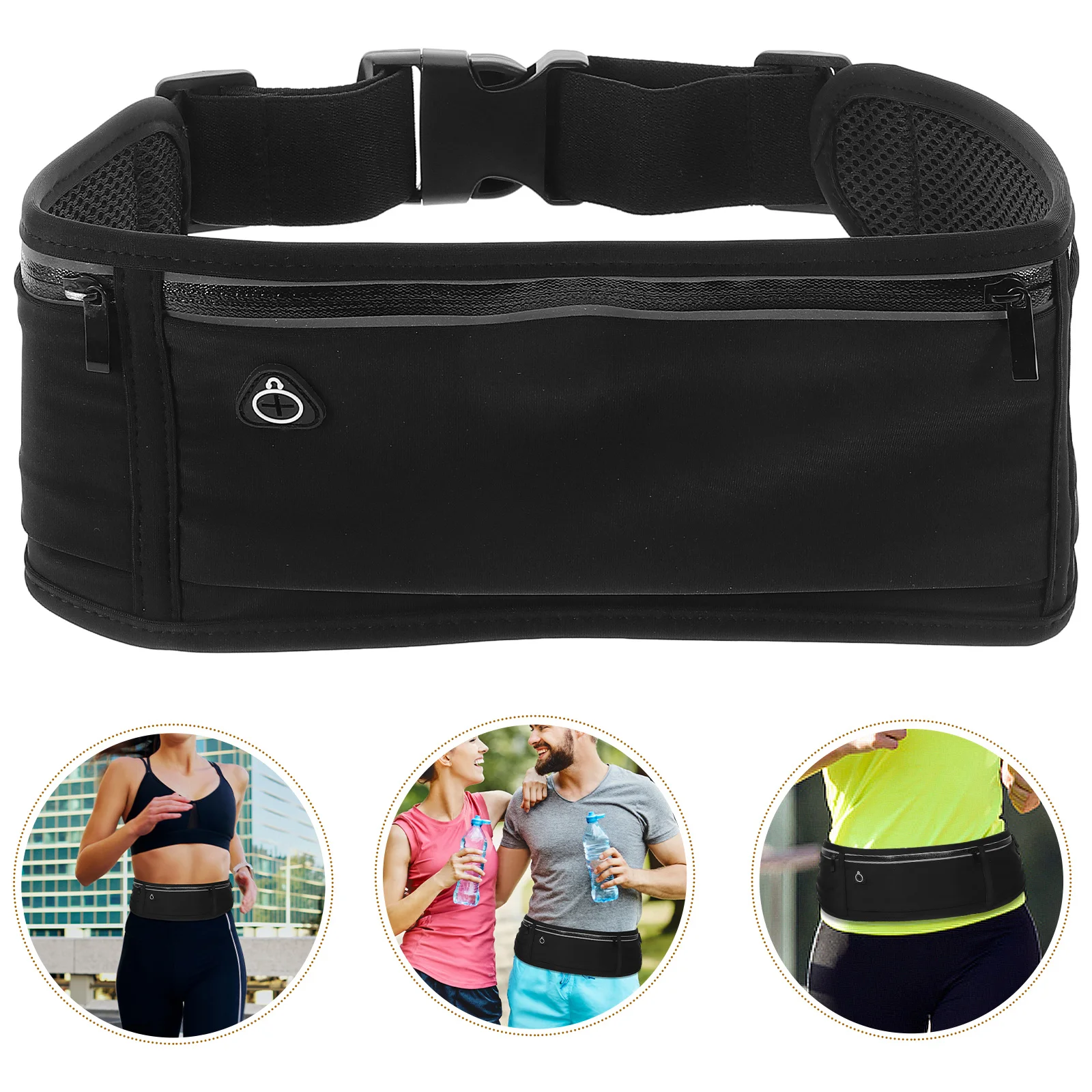 

Поясная сумка для бега, регулируемая водостойкая поясная сумка, большая вместимость для спорта, путешествий, походных сумок для женщин, спортивные аксессуары