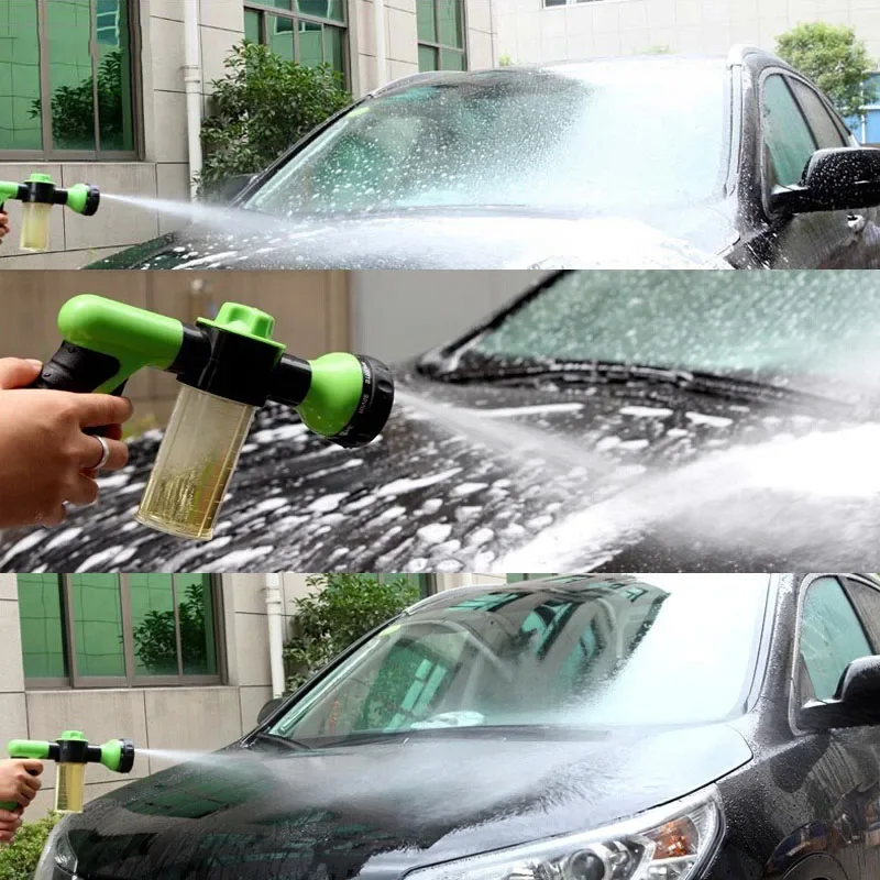 Portable Auto Foam Lance Water Gun High Pressure 3 Grade Nozzle Jet Car Washer Sprayer Cleaning Tool Automobile Garden Wash Tool