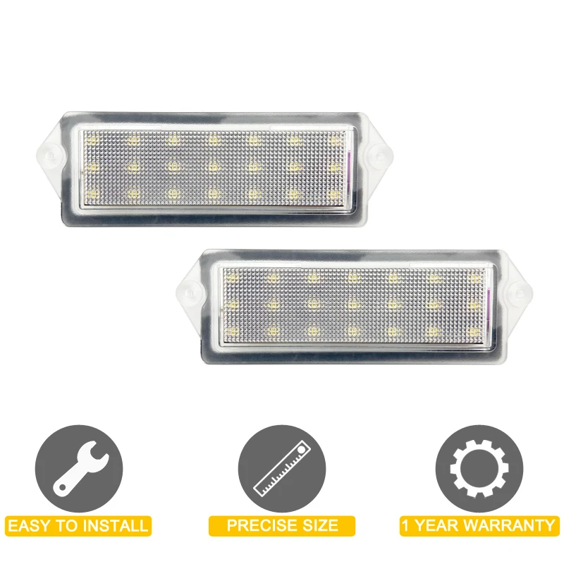 12V Waterproof LED Number Plate Lamp For Hummer H2 2003 2004 2005 2006 2007 White License Plate Light Assembly