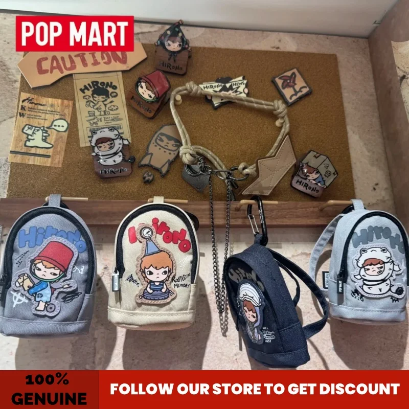 

Genuine Pop Mart Hirono Ono Echo Bag Series Blind Box Charm Toy Cute Small Pendant Keychain Earphone Case Wallet Decoration Gift
