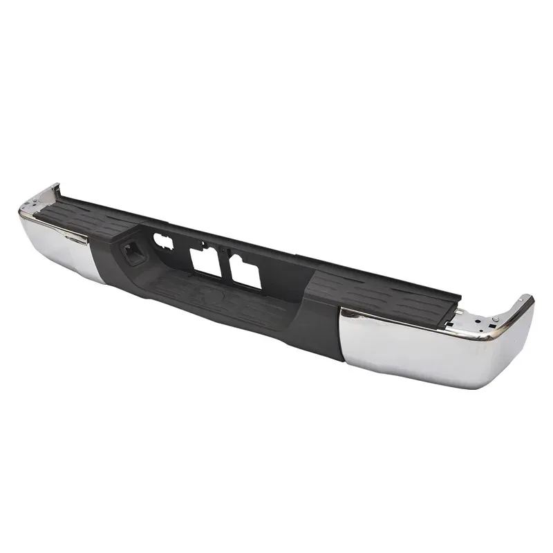 

Cutting Style Chrome Rear Bumper Assembly Without Sensor Holes, 2014-2021 Models