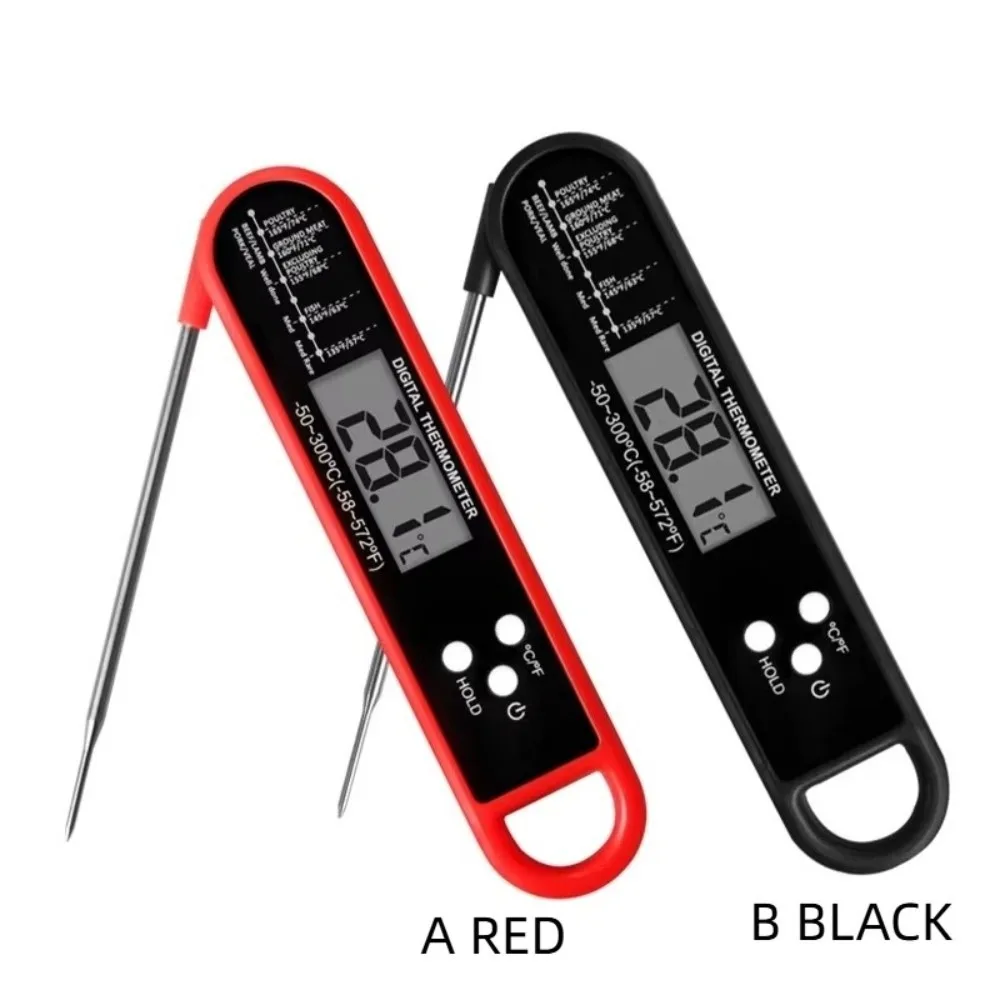 Backlit Display Instant Read Thermometer Touchscreen LCD Timer Cook Mode Digital Meat Thermometer Probe Type High Accuracy
