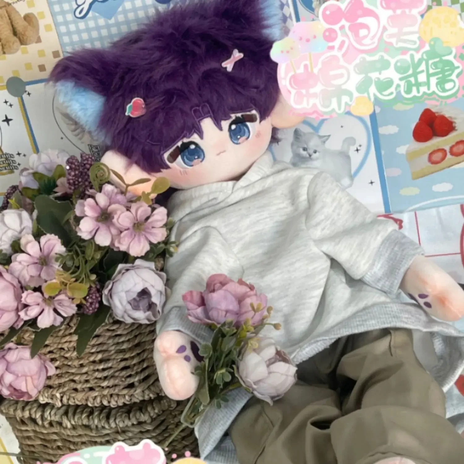 

Любовь и глубокий космический атрибут Rafayel 60 см, тело куклы-призрака, обнаженное платье, хлопковая кукла, квадратический элемент, милый подарок на день рождения