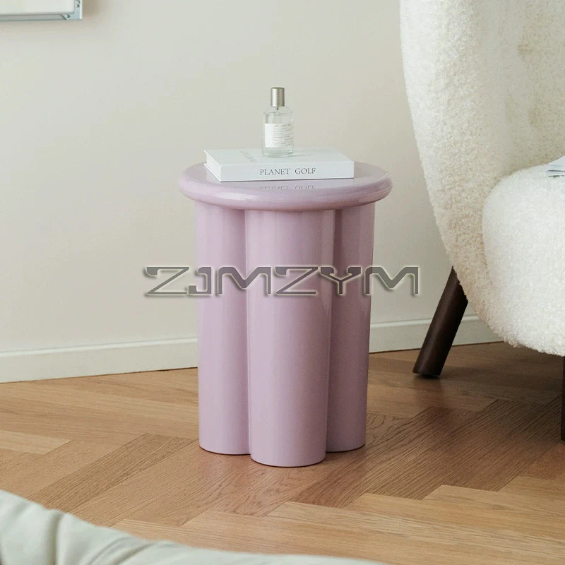 Modern Simplicity Creativity Small Tea Table Creamy Style Small Apartment Living Room Sofa Small Side Table