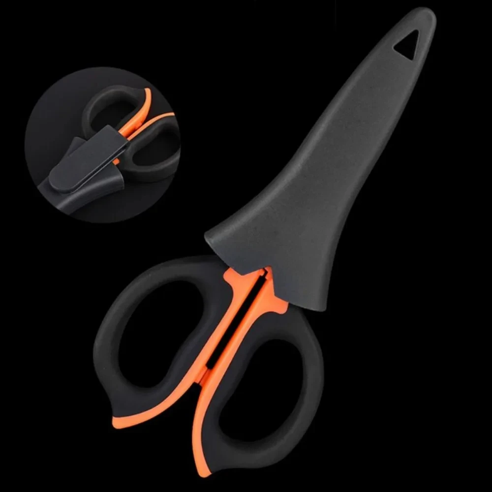 Imagem -02 - Household High Carbon Steel Scissors Tesouras Eletricista Descascando o Fio Cortar Ferramentas para Tecidos de Papel e Cabo Novo