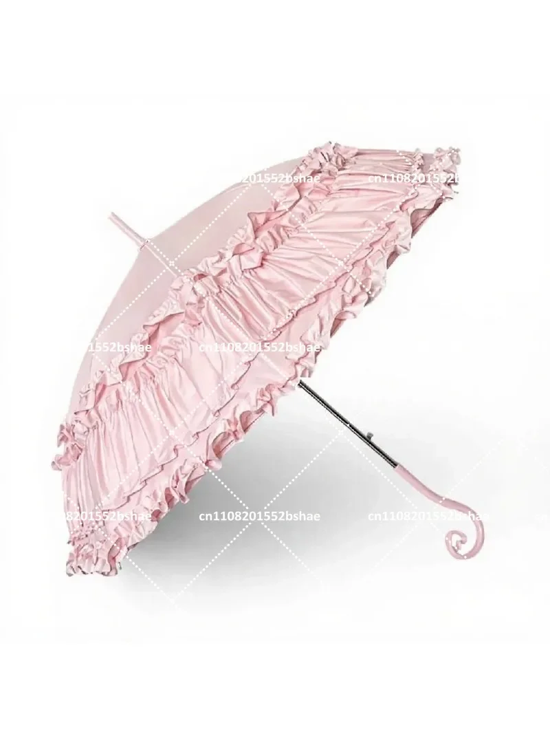 Elegant Lolita Birdcage Style Arched Lace Parasol Umbrella for Women 2025 Sunshade Fashion Accessory