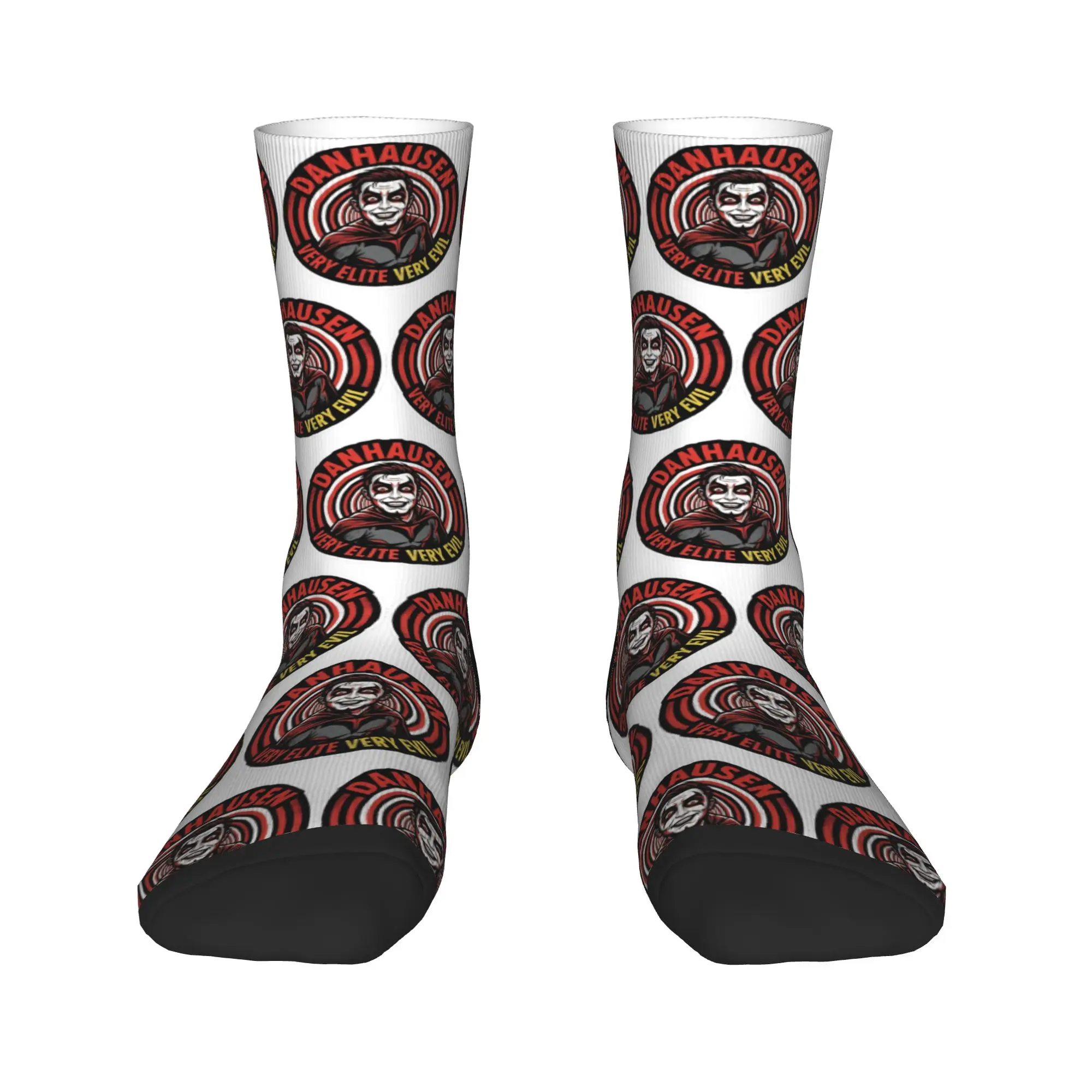 

Very Nice Very Evil Danhausen Logo Stockings Couple Socks Medium Soft Funny Socks Autumn Outdoor Anti Sweat Pattern Socks Gift