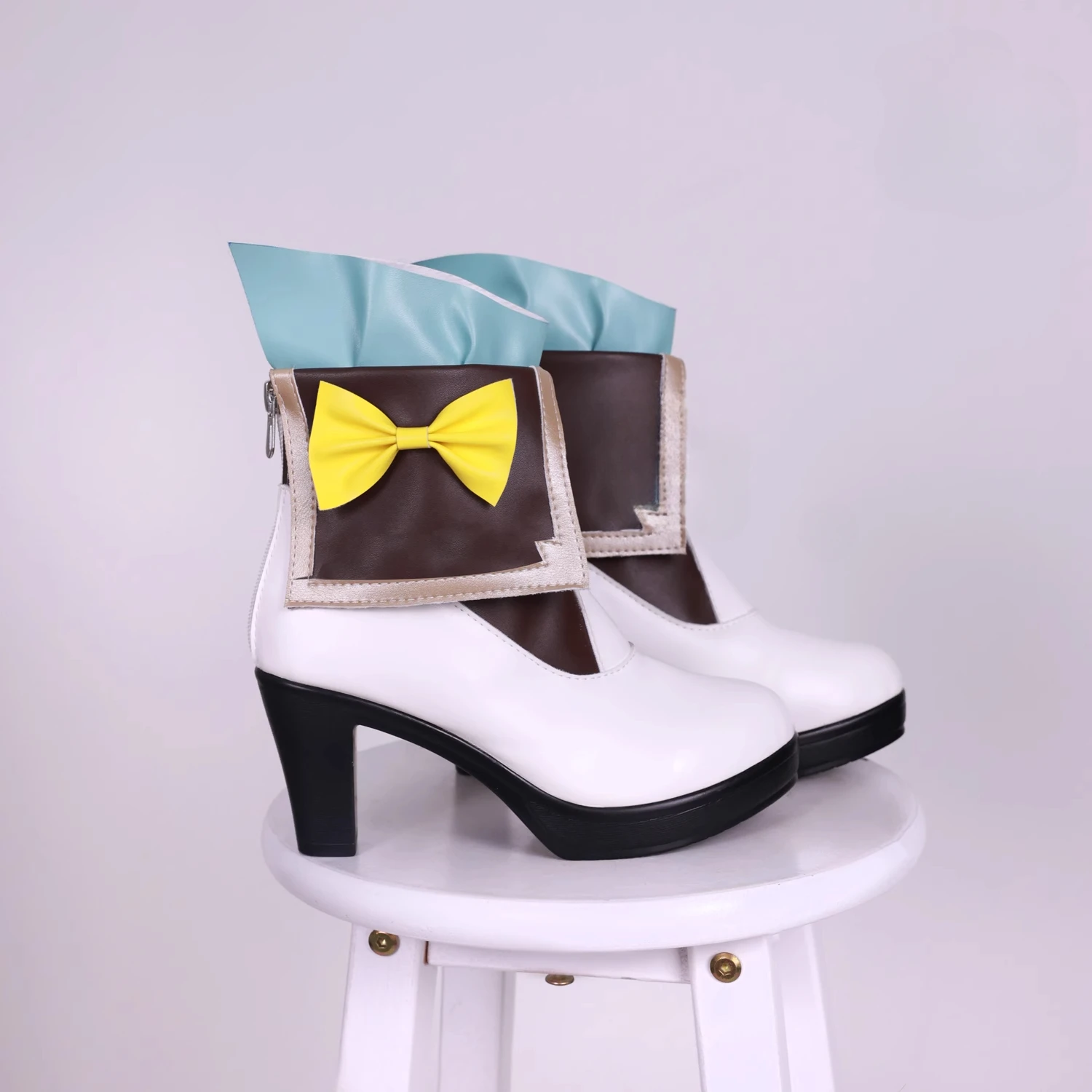 Game Honkai Star Rail Firefly Cosplay Shoes Adult Unisex Leather PU High Heel Boots Halloween Costume Accessories Props