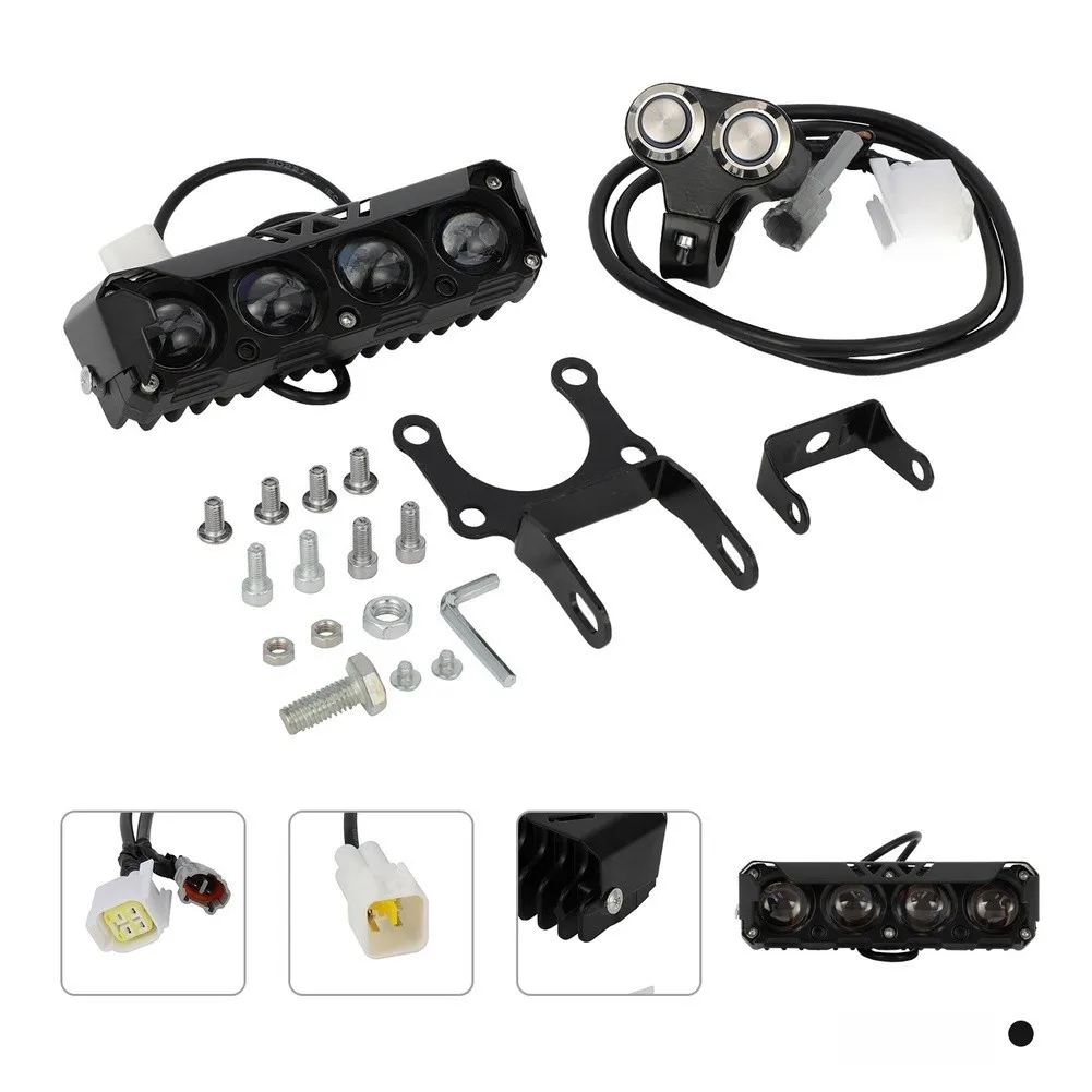 /black /High /Brightness Long Strip Headlight For Surron S X Electric Motorcycle For Modification Accessories Alloy 6061 EBike P