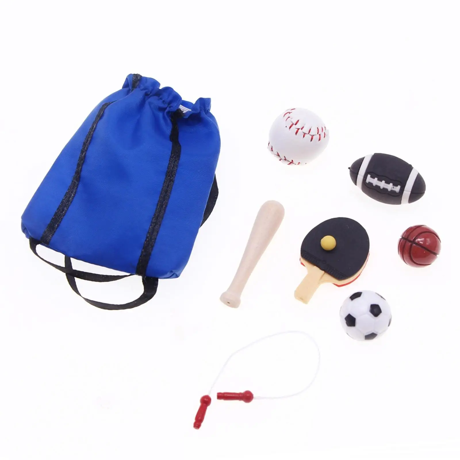 Puppenhaus Miniatur Sport Set Spielen Puppenhaus Zubehör Sammlung Sportspielzeug für Partybevorzugung Wohnzimmer Spielzimmer Schule