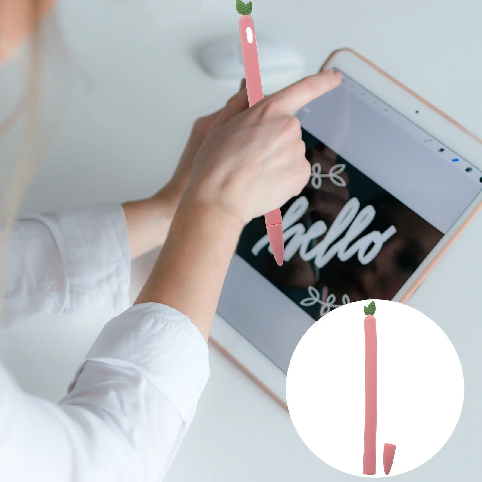 

Силиконовый защитный чехол для стилуса 2-го поколения, мягкий силиконовый чехол, съемный, с дизайном для зарядки, защита от падений