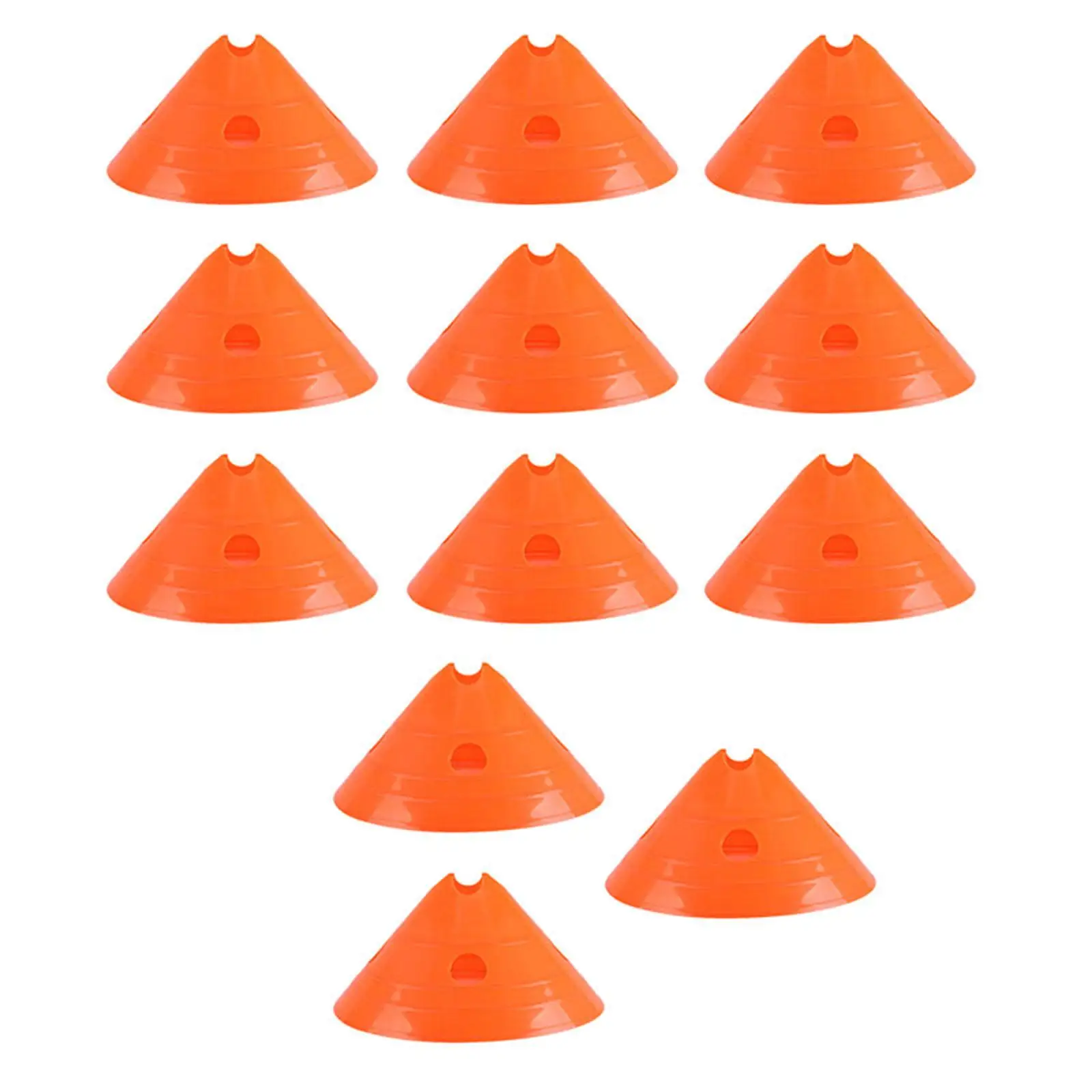 

12x Football Training Cones, Soccer Disc Cones, Reusable Field Marking Cones,