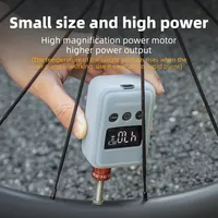 ROCKBROS Bike Electric Air Pump 150 PSI With Digital Pressure Silicone Protective Case Portable MINI Fast Bicycle Tire Inflator