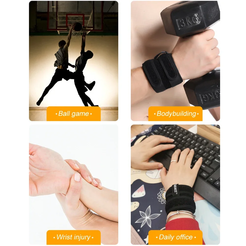 1Pcs Elastic Wrist Compression Wrap Working Out Women Men TFCC Tear Wrist Brace Sports Wrist Protection Band Gym Weightlifting