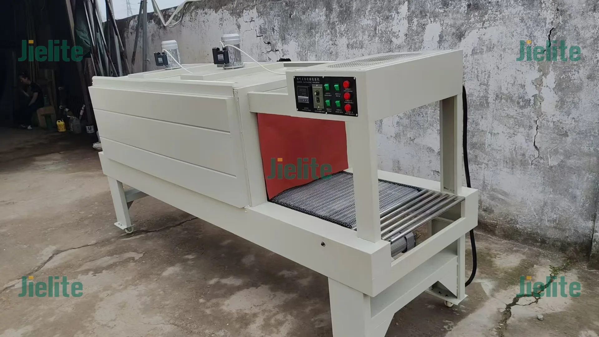 Semi Automatic Bottle Packaging Sleeve Sealer Heat Tunnel Equipment Beverage Industry Use PE Film Shrink Wrapping Machine