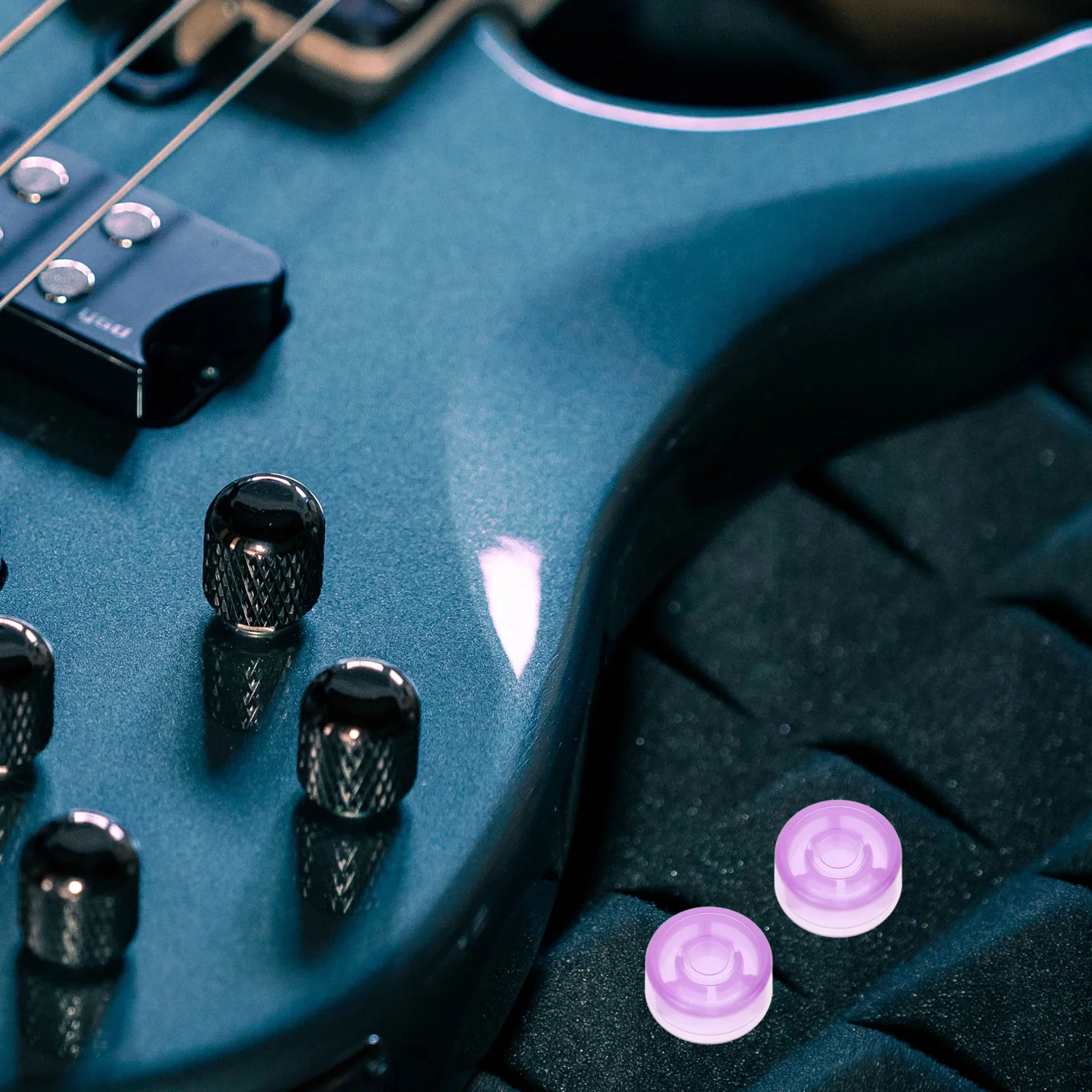 

12Pcs Colorful Guitar Effect Pedal Nail Caps Durable Practical Accessories Pedal Footswitch Topper Guitar Footswitch Toppers
