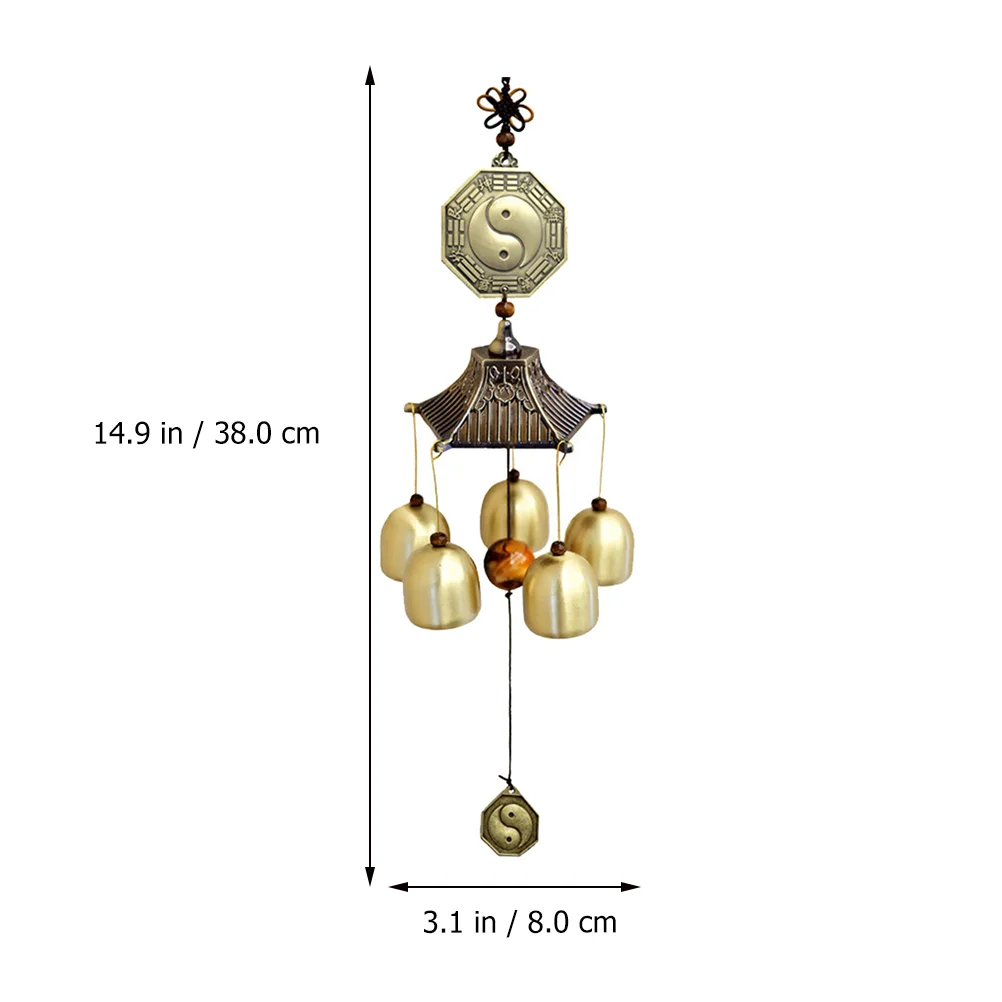 Wind Chime Pendant Copper Hanging Bell Home Decor Garden Praying Japanese-style