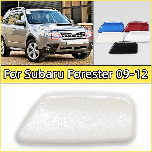 Pieza de automóvil, limpiador de faros de parachoques delantero, tapa de chorro de pulverización para Subaru Forester 2009 2010 2011 2012, tapa de boquilla limpiaparabrisas