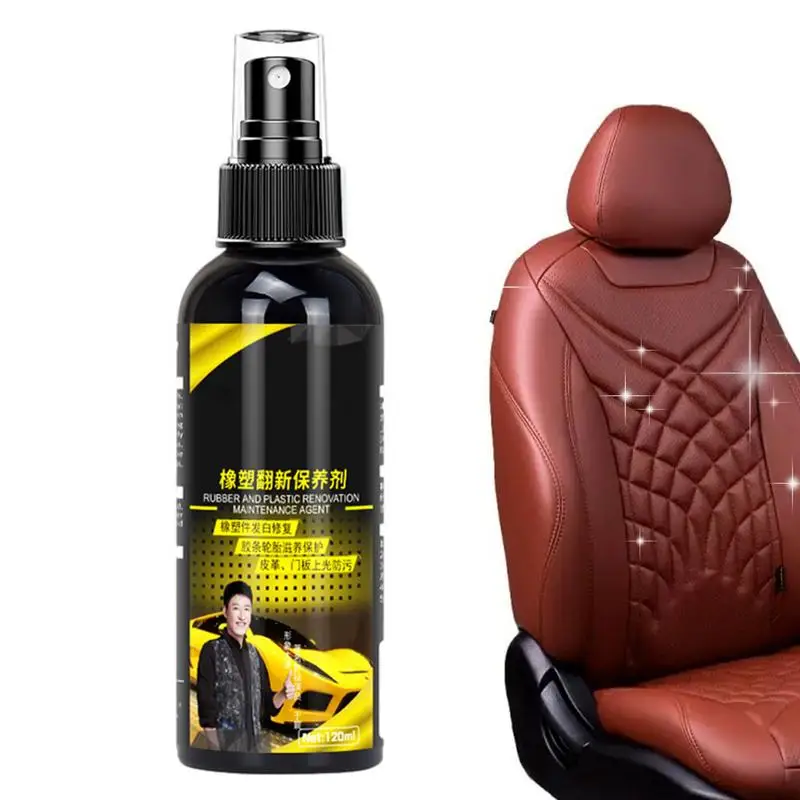 

New Car Interior Cleaning Agent 120ml Car Armrest Dashboard Restoring Coating Spray Dual-purpose Car And Home Renewal Agent