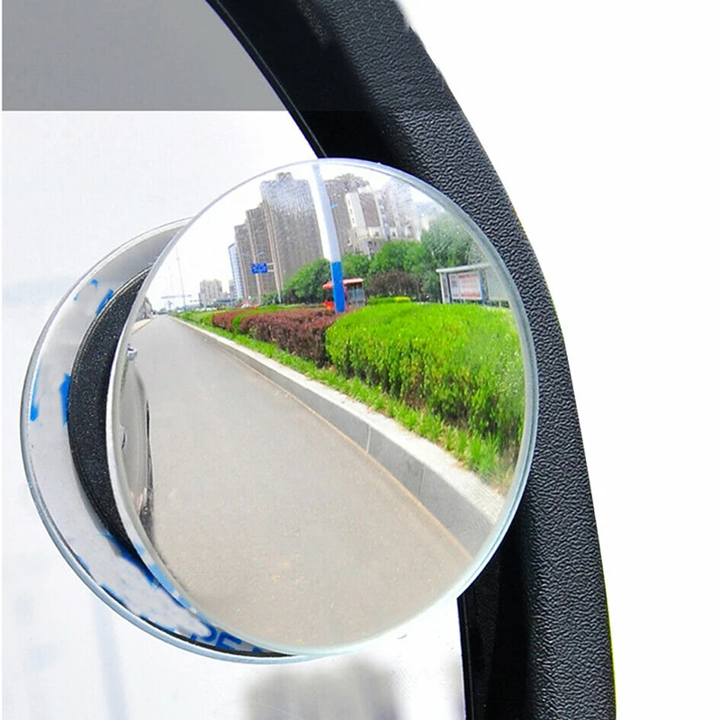 360 Degree Framless Blind Spot Mirror Wide Angle Convex CarMirror Small Round Side Blindspot Rearview Parking Mirror