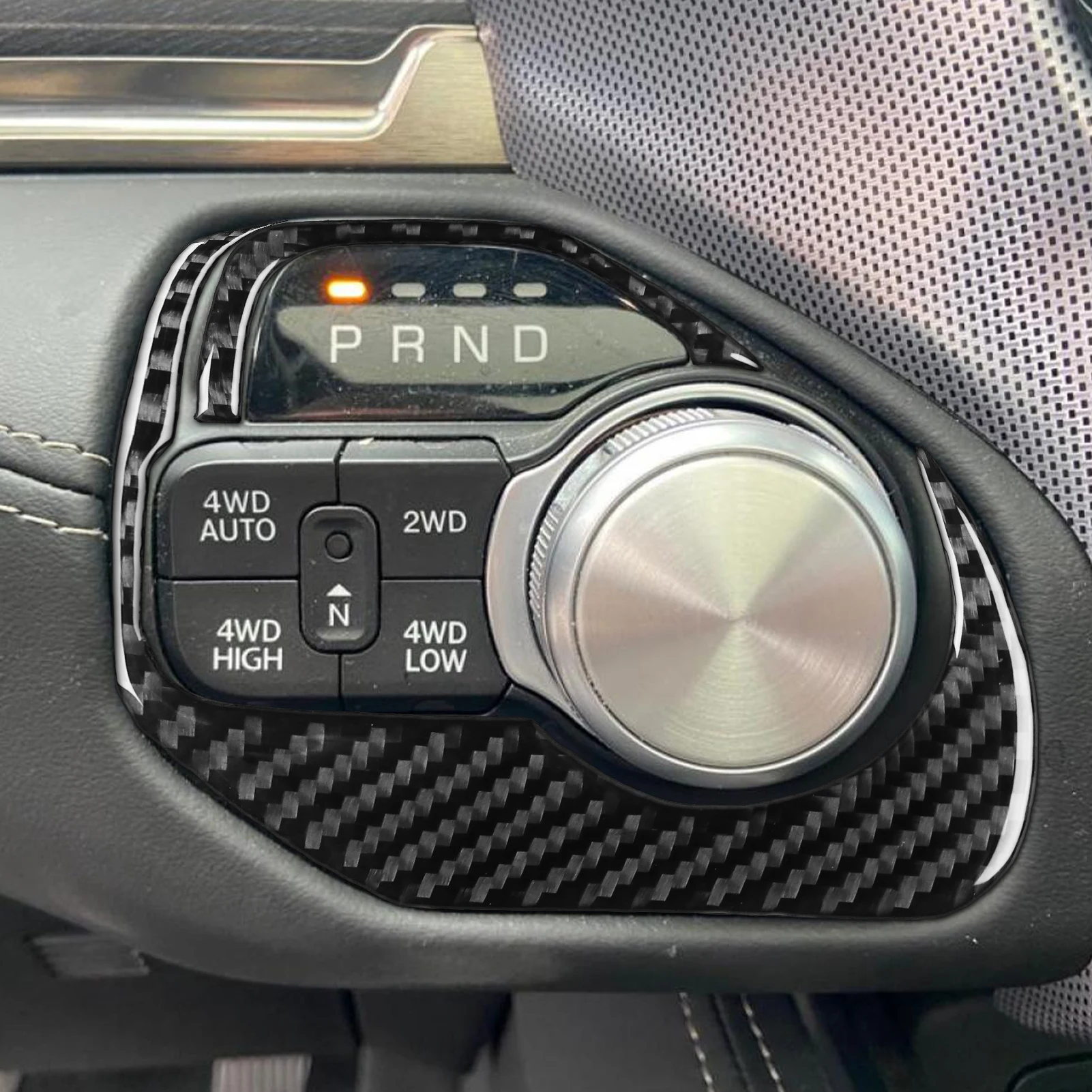 

Для Dodge RAM 1500 2500 3500 2019-2023 Центральный переключатель передач из углеродного волокна 4WD Atuo, крышка панели управления, накладка, автомобильные аксессуары, наклейка