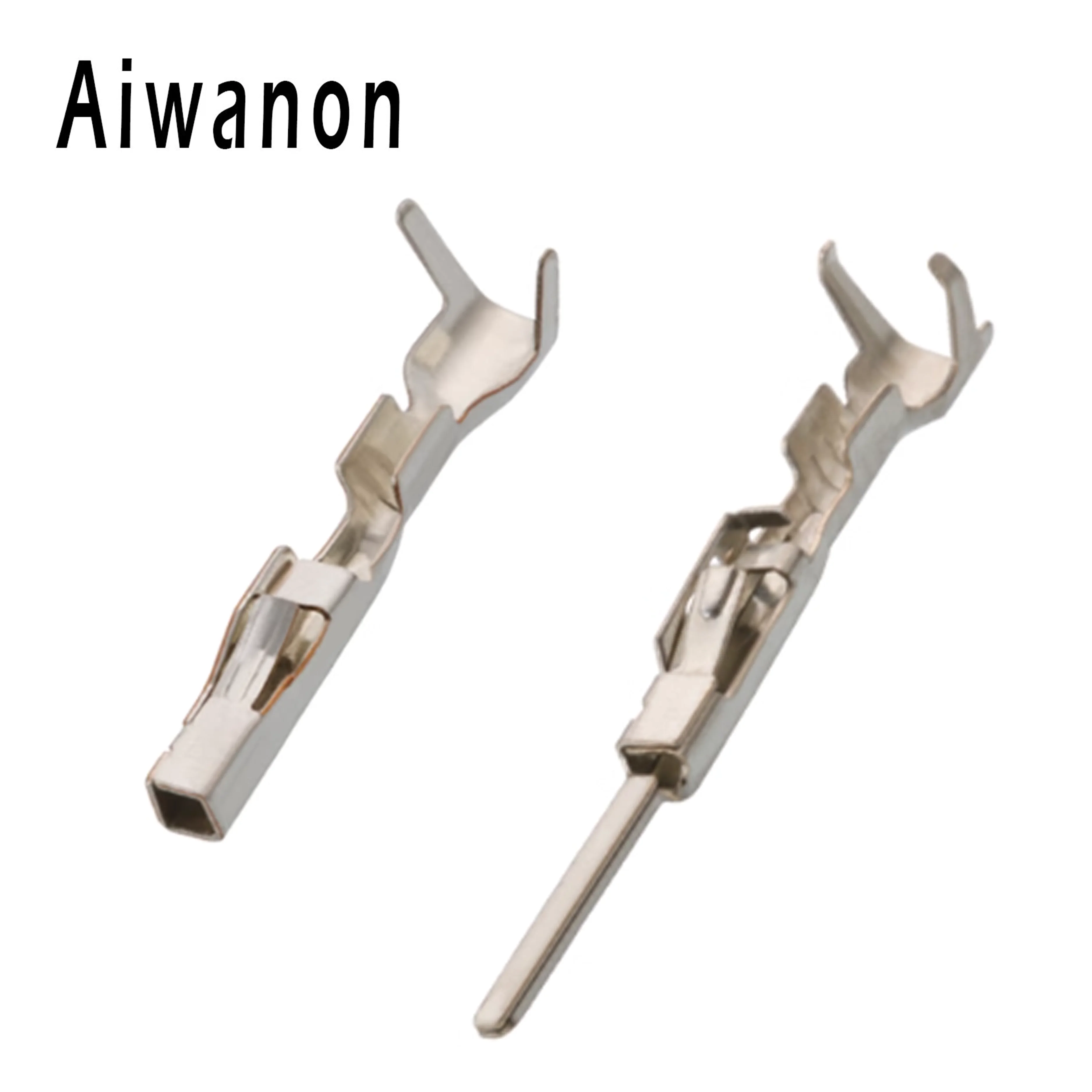 

20 50 100 200 500 Pcs Auto 1.2mm Electrical Terminal Tinned Copper Connector Crimp Loose Pins Plug 7-1452668-1