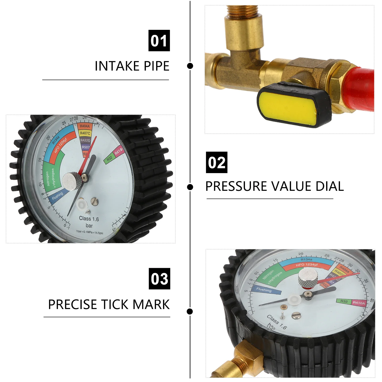 جهاز اختبار ضغط النيتروجين لطاولة قياس تكييف الهواء لأنظمة التبريد AC R134a R407C R410A