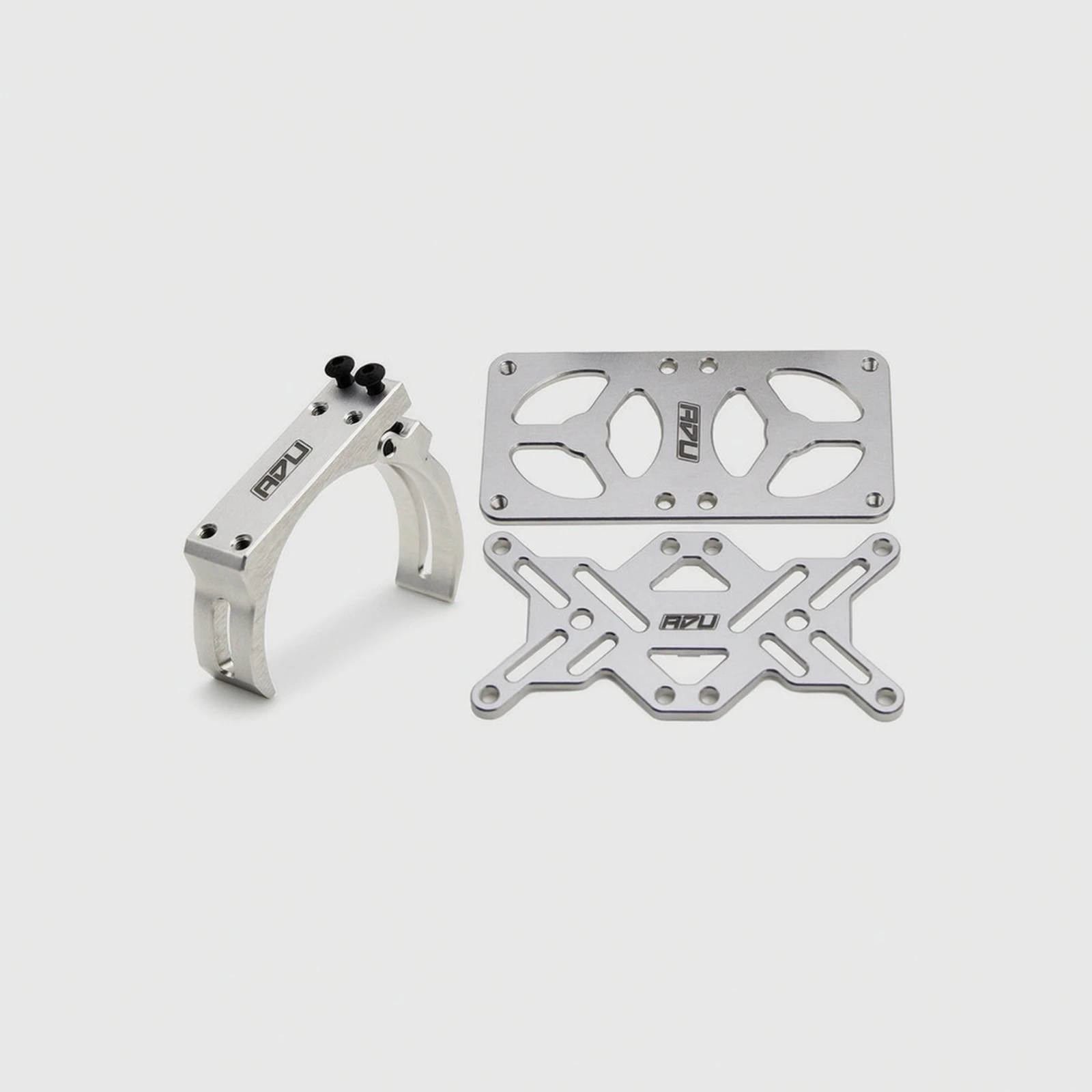 High-efficiency Motor Mount Bracket Fan Mount Aluminum Heatsink for RC Cars 48 49 Series Dual-fan Installation view 5